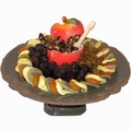 Dried Fruit & Apple Footed Gift Tray 