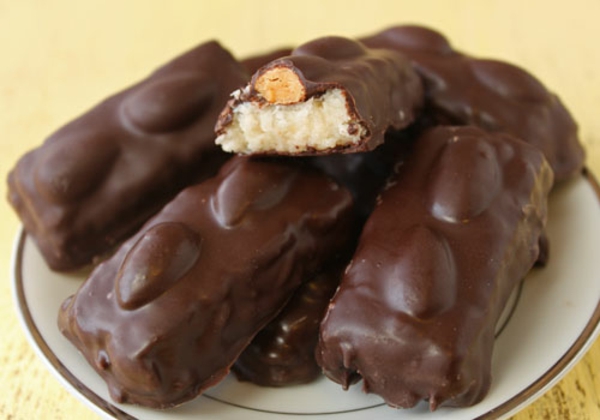 Almond coconut candy bars