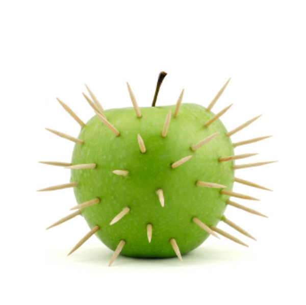 Razor blades in apples