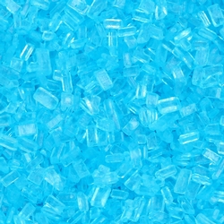Light Blue Coarse Sugar Crystals - 11 oz Jar