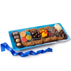Hanukkah Melamine Blue Long Gift Tray