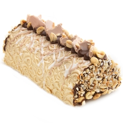 Hand-Crafted Decorative Peanut-Butter Truffle Chocolate Log