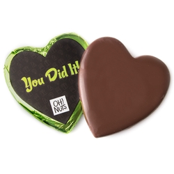 'You Did It' Dark Belgian Chocolate Message Heart