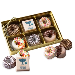 Hanukkah Premium Parve Chocolate Gift Box - 6CT