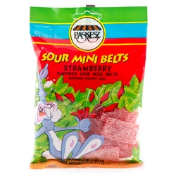 4 oz Mini Sour Belts - Strawberry