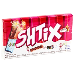 Elite Shtix With Milk Cream And Popping Rocks Feeling Chocolate Fingers - 8 PIECES