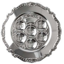 Passover Silver Plated Seder Plate