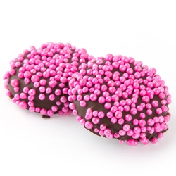 Pink pearls Dark Chocolate Coated Sandwich Cookies