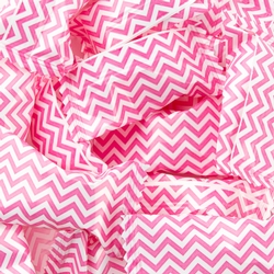 Pink Chevron Stripe Wrapped Buttermint