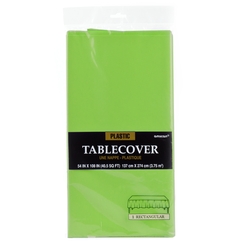 Kiwi Green Plastic Table Cover