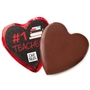 '#1 Teacher' Dark Belgian Chocolate Message Heart