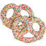 White Chocolate Covered Pretzels with Rainbow Nonpareils - 10CT