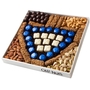 Hanukkah Dreidel Chocolate & Nuts Leather Gift Basket