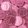 Dark Pink Chocolate Coins