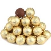 Gold Foiled Milk Chocolate Balls