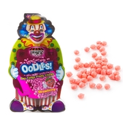 Oodles Purim Clown Tiny Tangy Strawberry Fruity Chews - 24CT