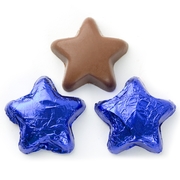 blue chocolate star