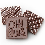 Oh! Nuts Black & White Dark Chocolate Bark Square