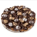 Chocolate Pretzel Pie With Biscuit and Nonpareils - 8 Inch