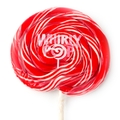 10 oz Red & White Swirl Whirly Pops - 17 Inches