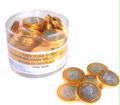 Nut-Free Two-Tone Milk Chocolate Coins - 70CT Tub