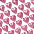 Pink Foiled Milk Chocolate Hearts