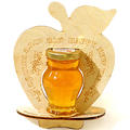 Large Wooden Apple Honey Gift
