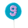 '9' Number Hard Candy Lollipop