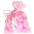 Baby Pink Mesh Favor Bags - 12CT Bag
