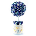 Baby Boy Blue Candy Round Topiary