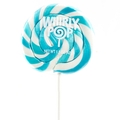 Blue & White Swirl Whirly Pops - Blueberry