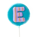 'E' Letter Hard Candy Lollipop