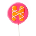 'H' Letter Hard Candy Lollipop