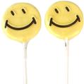 Yellow Smiley Face Lollipops - 1.5 oz