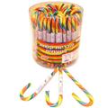 Handmade Rainbow Swirl Candy Canes - 40CT Tub 