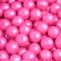 Bright Pink Shimmer Pearl Mini Gumballs 