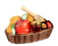 Sweet Treats Wicker Basket - 12-Pack