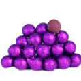 Purple Foiled Milk Chocolate Balls