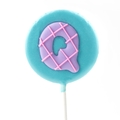 'Q' Letter Hard Candy Lollipop