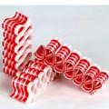 Old Fashioned Red & White Thin Candy Ribbon - 6CT Box 