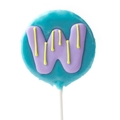 'W' Letter Hard Candy Lollipop