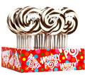 Brown & White Swirl Whirly Pops - Caramel