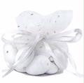 White Dotted Organza Bags - 12CT Bag