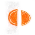 Large Wrapped Orange Jelly Fruit Slices -24 Pieces