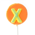 'X' Letter Hard Candy Lollipop