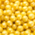 Yellow Shimmer Pearl Mini Gumballs 
