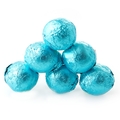 Caribbean Blue Foiled Milk Chocolate Balls
