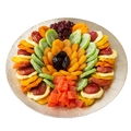 Round Charger Dried Fruit Gift Basket