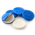 Hanukkah Raspberry Candy Gelt Blue Coins - 6.10oz Bag