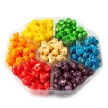 7 Section Candy Coated Popcorn Sampler Tray